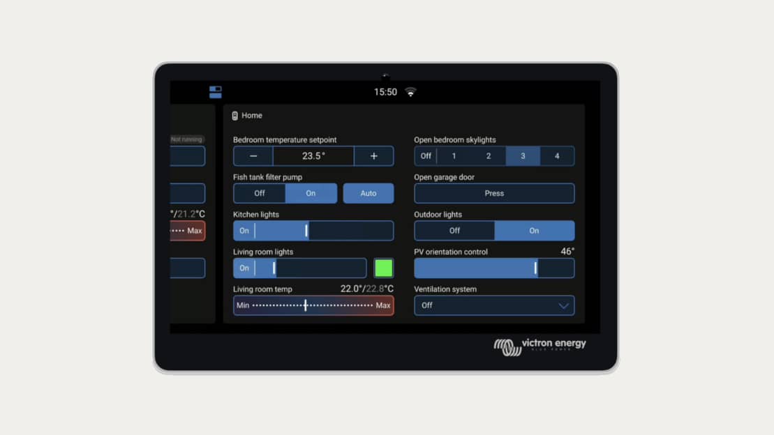 Venus OS v3.70 GX switch pane