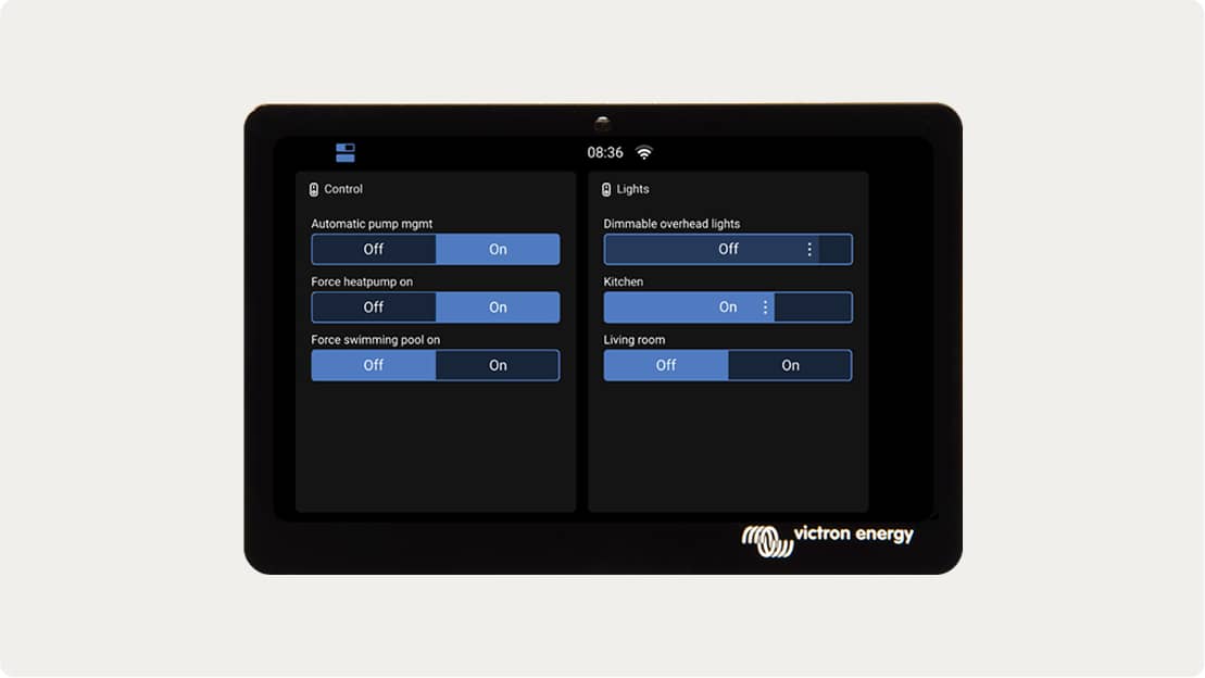 Venus OS 3.60 GX switch pane
