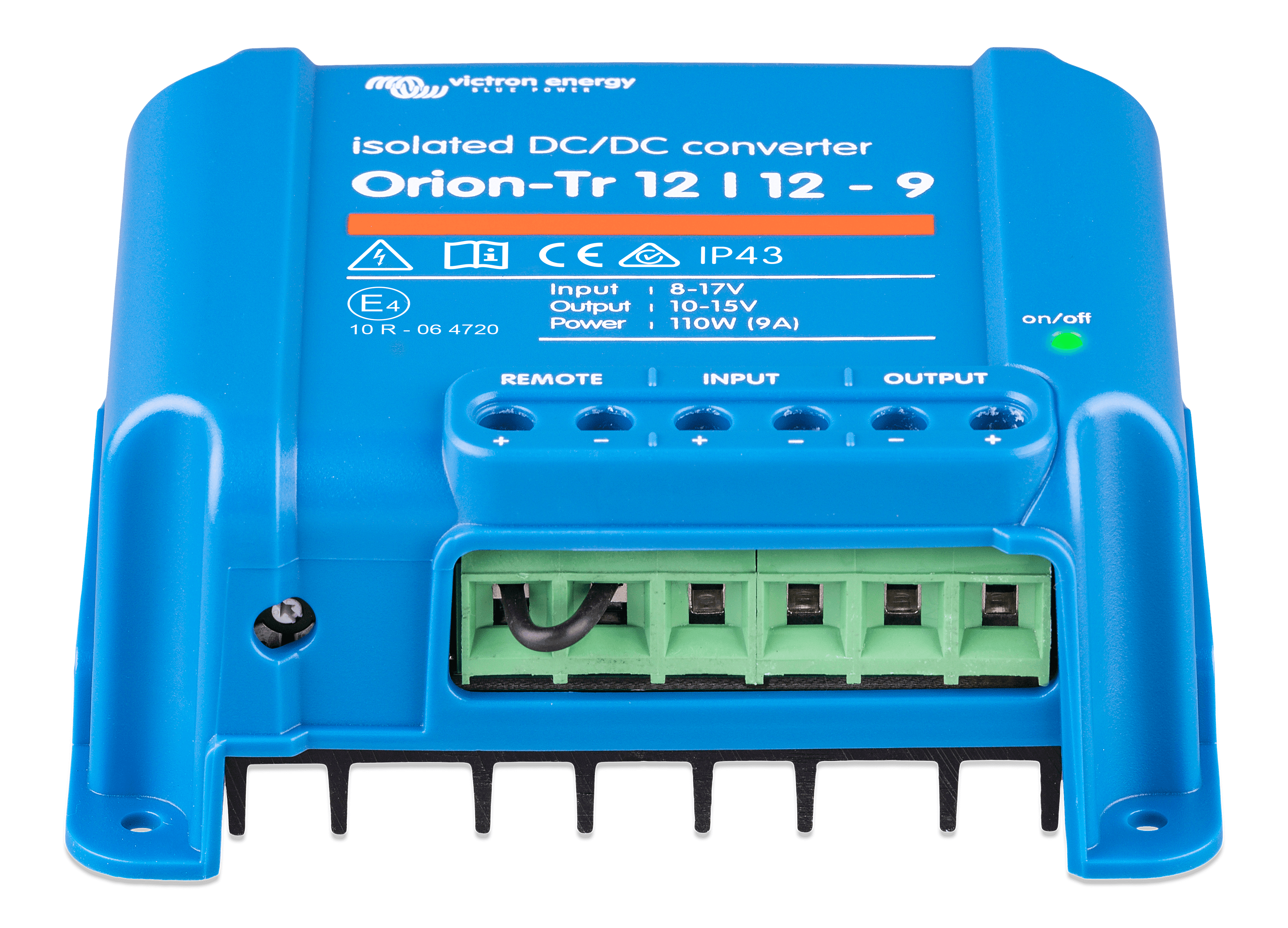 Orion-Tr 12/12-9A (110W) Isolated DC-DC converter (front)  thumbnail
